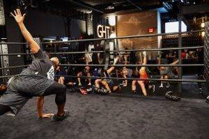 George Foreman Leads Class at EverybodyFights