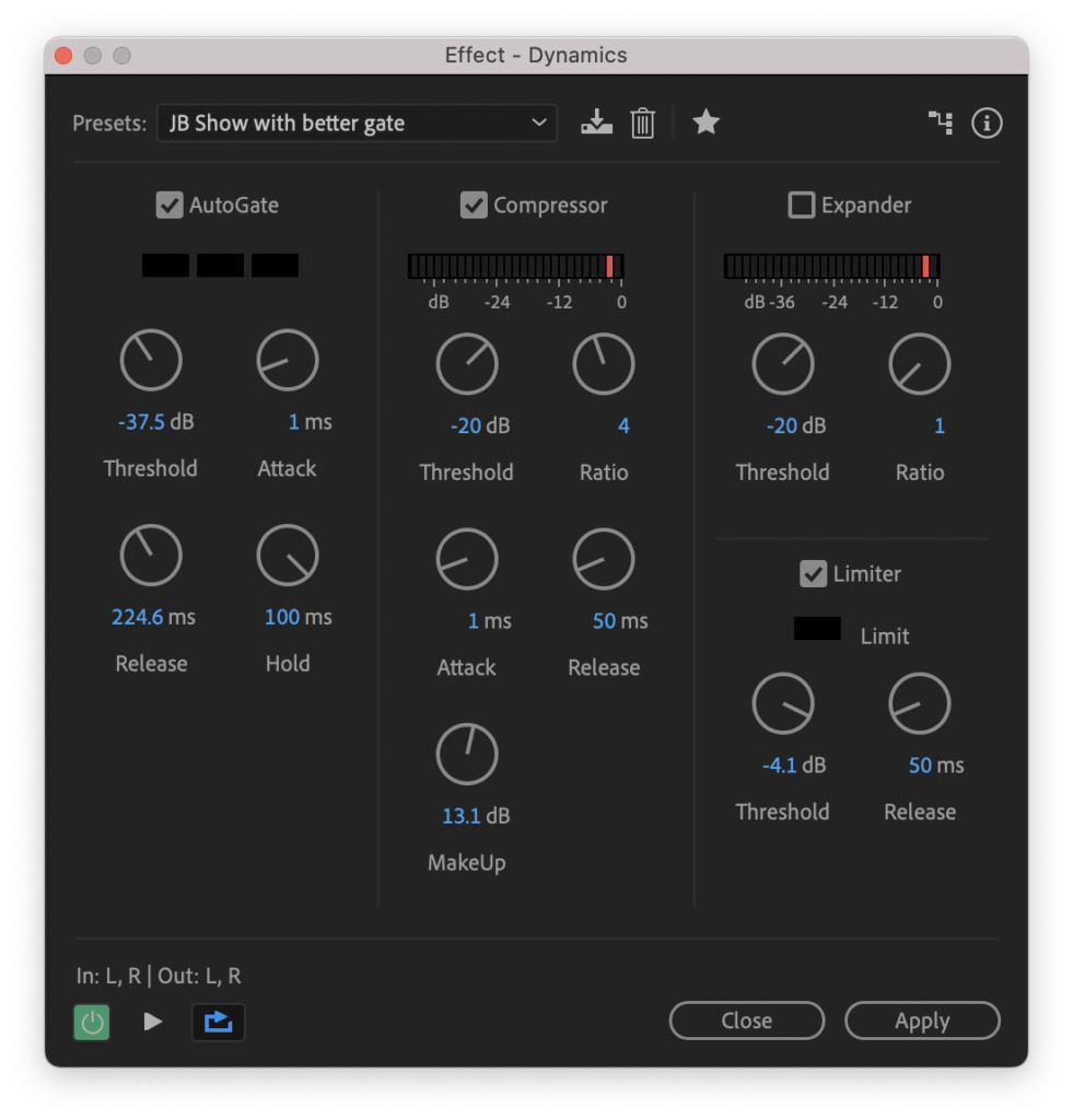 Adobe audution settings to make your voice sound better in recording